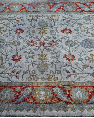 Contemporary Hand-Knotted Overdyed Gray Area Rug 2' 8" x 4' 5"