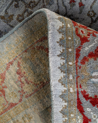 Contemporary Hand-Knotted Overdyed Gray Area Rug 2' 8" x 4' 5"