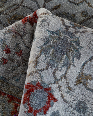 Contemporary Hand-Knotted Overdyed Gray Area Rug 2' 8" x 4' 5"
