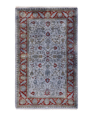 Modern Fine Vibrance Gray Area Rug 2' 8" x 4' 5"