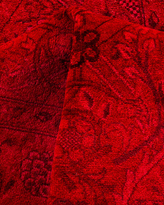 Overdyed Hand-Knotted Red Runner 2' 7" x 9' 10"