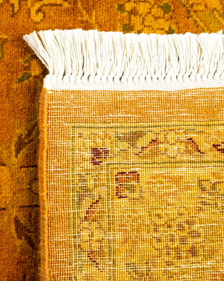 Contemporary Hand Knotted  Yellow Runner 2' 6" x 15' 5"