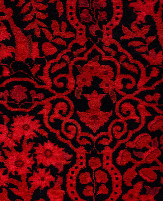 Overdyed Hand-Knotted Wool Modern-Contemporary Pink Runner 2' 7" x 8' 0"