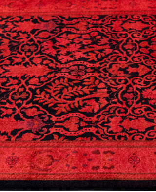 Overdyed Hand-Knotted Wool Modern-Contemporary Pink Runner 2' 7" x 8' 0"