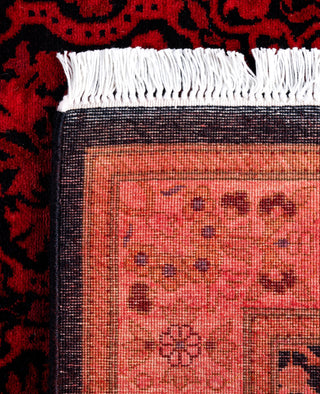 Overdyed Hand-Knotted Wool Modern-Contemporary Pink Runner 2' 7" x 8' 0"