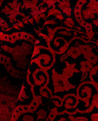 Overdyed Hand-Knotted Wool Modern-Contemporary Pink Runner 2' 7" x 8' 0"