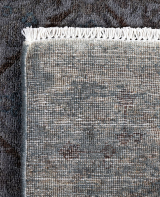 Contemporary Overdyed Wool Hand Knotted Gray Runner 2' 6" x 11' 10"