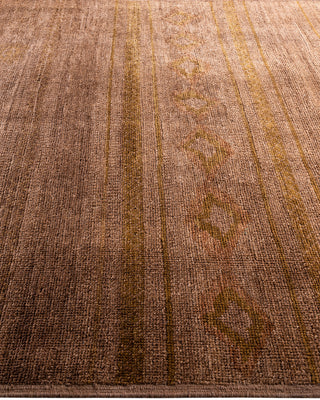Modern, One-of-a-Kind Handmade Area Rug  - Beige, 6' 0" x 8' 10"
