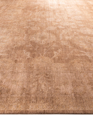 Overdyed One-of-a-Kind Wool Beige Area Rug 12' 1" x 14' 10"