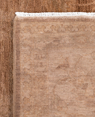 Overdyed One-of-a-Kind Wool Beige Area Rug 12' 1" x 14' 10"