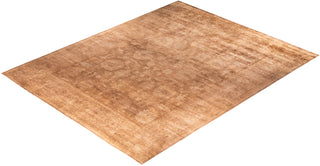 Overdyed One-of-a-Kind Wool Beige Area Rug 12' 1" x 14' 10"