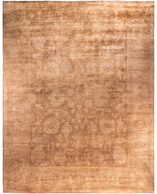 Overdyed One-of-a-Kind Wool Beige Area Rug 12' 1" x 14' 10"