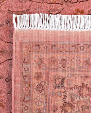 Overdyed Hand-Knotted Wool Modern-Contemporary Pink Area Rug 8' 2" x 10' 4"