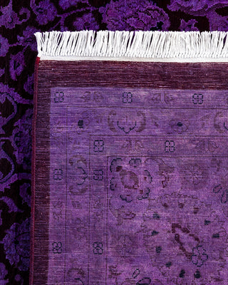 Fine Vibrance, One-of-a-Kind Hand-Knotted Area Rug  - Purple, 8' 1" x 10' 1"