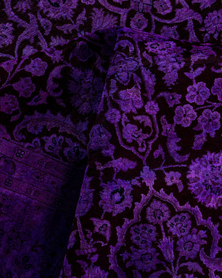 Fine Vibrance, One-of-a-Kind Hand-Knotted Area Rug  - Purple, 8' 1" x 10' 1"