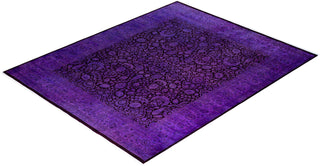 Fine Vibrance, One-of-a-Kind Hand-Knotted Area Rug  - Purple, 8' 1" x 10' 1"