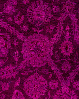 Fine Vibrance, One-of-a-Kind Hand-Knotted Area Rug  - Pink, 8' 1" x 10' 5"