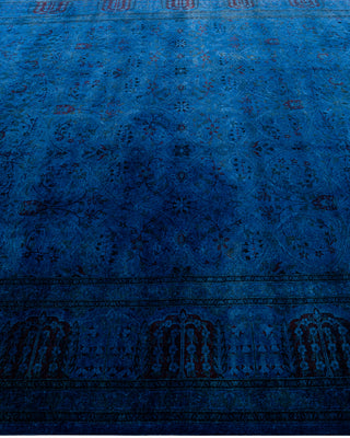 Fine Vibrance, One-of-a-Kind Hand-Knotted Area Rug  - Blue, 8' 2" x 10' 5"