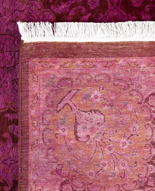 Overdyed Hand-Knotted Wool Modern-Contemporary Purple Area Rug 8' 0" x 10' 2"