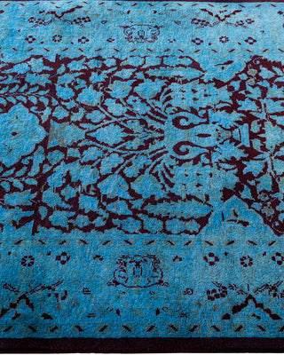 Fine Vibrance, One-of-a-Kind Hand-Knotted Runner Rug  - Blue, 2' 6" x 8' 3"