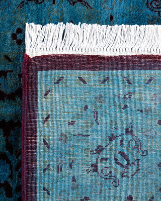 Fine Vibrance, One-of-a-Kind Hand-Knotted Runner Rug  - Blue, 2' 6" x 8' 3"
