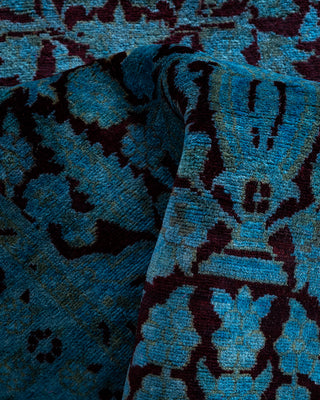 Fine Vibrance, One-of-a-Kind Hand-Knotted Runner Rug  - Blue, 2' 6" x 8' 3"