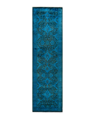 Contemporary Fine Vibrance Brown Wool Area Rug 2' 7" x 9' 3"