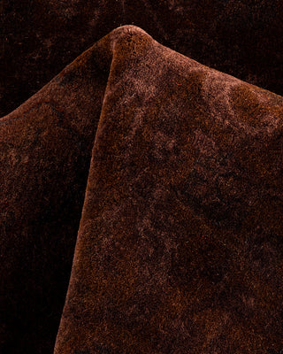 Contemporary Hand-Knotted Overdyed Brown Area Rug 2' 7" x 4' 5"