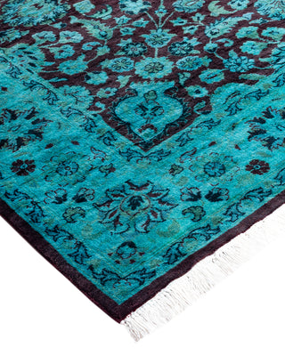 Fine Vibrance, One-of-a-Kind Hand-Knotted Area Rug  - Blue, 4' 2" x 6' 3"