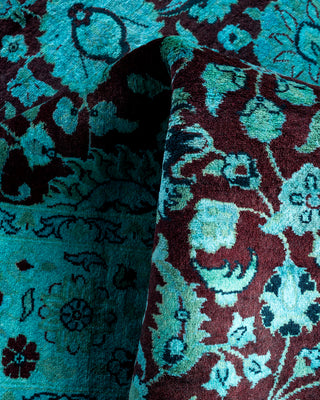 Fine Vibrance, One-of-a-Kind Hand-Knotted Area Rug  - Blue, 4' 2" x 6' 3"