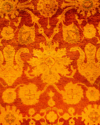 Contemporary Hand Knotted Overdyed Gold Area Rug 3' 2" x 5' 1"