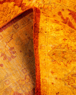 Contemporary Hand Knotted Overdyed Gold Area Rug 3' 2" x 5' 1"