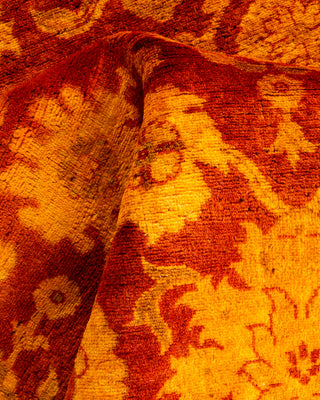 Contemporary Hand Knotted Overdyed Gold Area Rug 3' 2" x 5' 1"