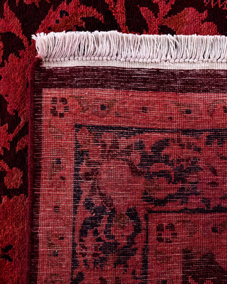 Contemporary Hand-Knotted Overdyed Pink Area Rug 3' 3" x 5' 4"