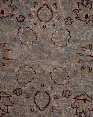 Contemporary Hand-Knotted Overdyed Gray Area Rug 3' 3" x 5' 1"