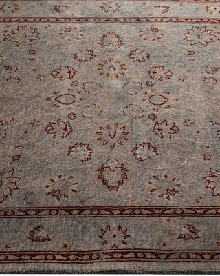 Contemporary Hand-Knotted Overdyed Gray Area Rug 3' 3" x 5' 1"