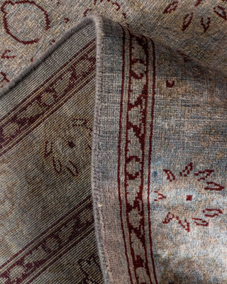 Contemporary Hand-Knotted Overdyed Gray Area Rug 3' 3" x 5' 1"