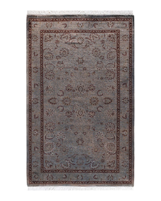 Modern Fine Vibrance Gray Area Rug 3' 3" x 5' 1"