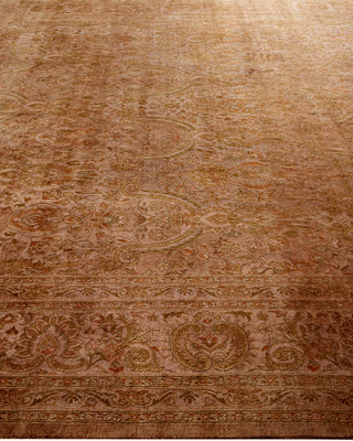 Contemporary Hand Knotted Overdyed Brown Area Rug 8' 2" x 10' 2"