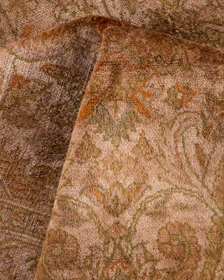 Contemporary Hand Knotted Overdyed Brown Area Rug 8' 2" x 10' 2"