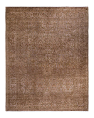 Contemporary Fine Vibrance Brown Wool Area Rug 8' 2" x 10' 2"