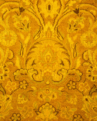 Contemporary Fine Vibrance Yellow Wool Area Rug - 8' 2" x 10' 0"