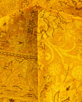 Contemporary Fine Vibrance Yellow Wool Area Rug - 8' 2" x 10' 0"