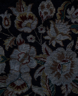 Contemporary Overdyed Wool Hand Knotted Navy Area Rug 8' 2" x 10' 5"