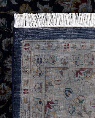 Contemporary Overdyed Wool Hand Knotted Navy Area Rug 8' 2" x 10' 5"