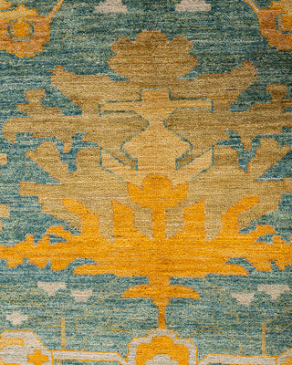 Arts & Crafts, One-of-a-Kind Hand-Knotted Area Rug  - Blue, 8' 1" x 9' 7"