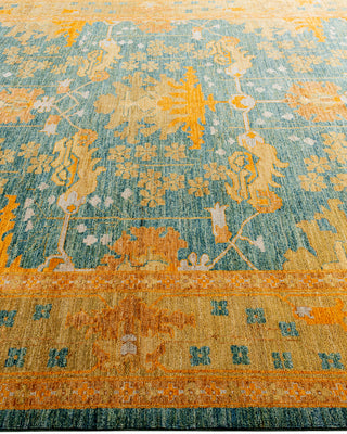 Arts & Crafts, One-of-a-Kind Hand-Knotted Area Rug  - Blue, 8' 1" x 9' 7"