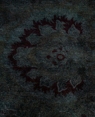 Overdyed One-of-a-Kind Wool Gray Area Rug 12' 2" x 15' 2"