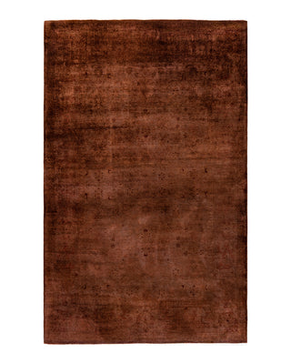 Contemporary Fine Vibrance Red Wool Area Rug 5' 2" x 8' 3"