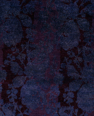 Overdyed One-of-a-Kind Wool Purple Area Rug 5' 1" x 7' 10"